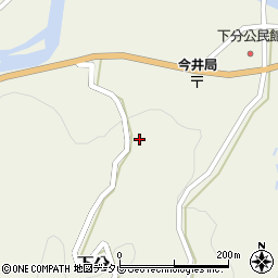 徳島県名西郡神山町下分今井201周辺の地図