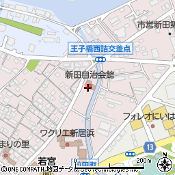 愛媛県新居浜市新田町1丁目7周辺の地図