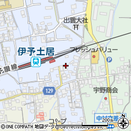 愛媛県四国中央市土居町土居87周辺の地図