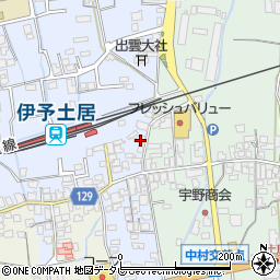 愛媛県四国中央市土居町土居89周辺の地図
