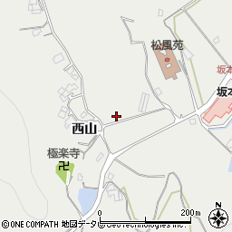 山口県柳井市余田西山周辺の地図