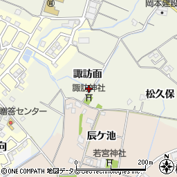 徳島県阿南市那賀川町今津浦諏訪面周辺の地図