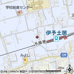 愛媛県四国中央市土居町土居662周辺の地図