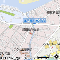 愛媛県新居浜市新田町1丁目周辺の地図