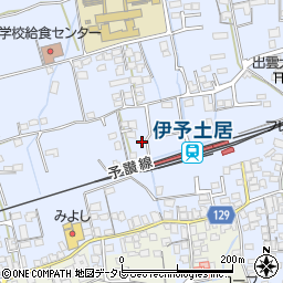 愛媛県四国中央市土居町土居635周辺の地図
