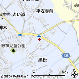 ローソン羽ノ浦町中庄黒松店周辺の地図