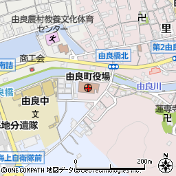 和歌山県日高郡由良町周辺の地図