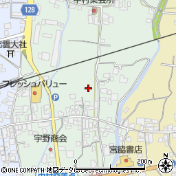 愛媛県四国中央市土居町中村周辺の地図