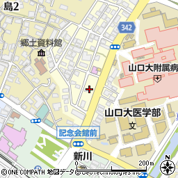 シャトレーゼ　宇部新川店周辺の地図
