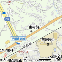 山口県宇部市西岐波山村前2721周辺の地図