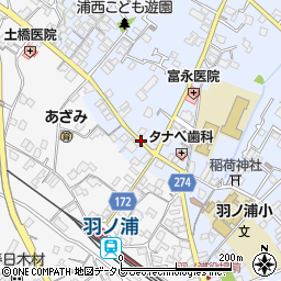 羽ノ浦周辺の地図