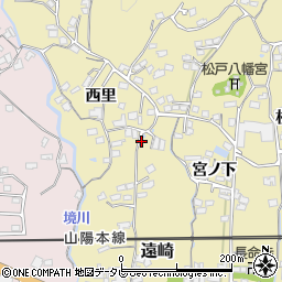 山口県柳井市遠崎西里周辺の地図