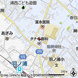 徳島県阿南市羽ノ浦町中庄市周辺の地図