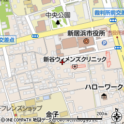 愛媛県新居浜市一宮町1丁目周辺の地図
