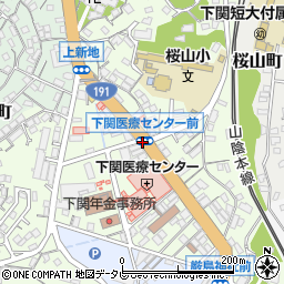厚生病院前周辺の地図