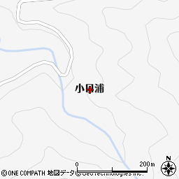 徳島県美馬市木屋平小日浦周辺の地図