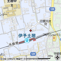 愛媛県四国中央市土居町土居145周辺の地図