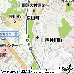 山口県下関市桜山町3-6周辺の地図