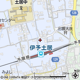 愛媛県四国中央市土居町土居156周辺の地図