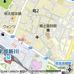 長栄物産株式会社　宇部支店周辺の地図