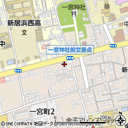愛媛信用金庫新居浜支店周辺の地図