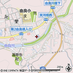 由良町民プール周辺の地図