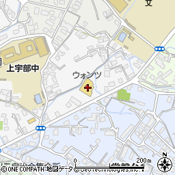 ウォンツ宇部沼店周辺の地図