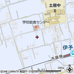 愛媛県四国中央市土居町土居587周辺の地図
