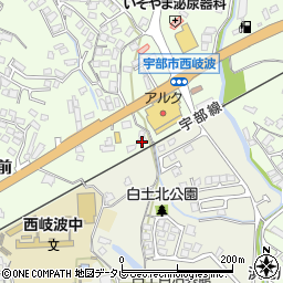山口県宇部市西岐波山村前1889-5周辺の地図