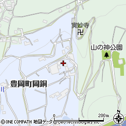 愛媛県四国中央市豊岡町岡銅207周辺の地図