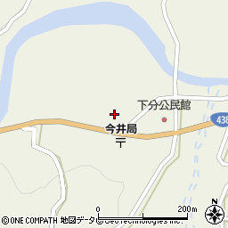 徳島県名西郡神山町下分今井周辺の地図