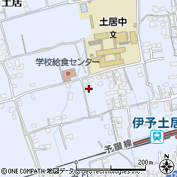 愛媛県四国中央市土居町土居598周辺の地図