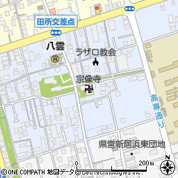 宗像寺周辺の地図