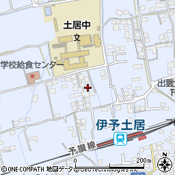 愛媛県四国中央市土居町土居624周辺の地図