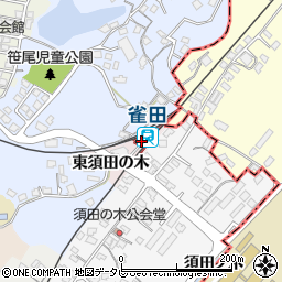 雀田駅周辺の地図