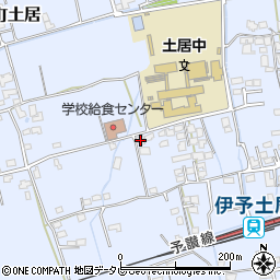 愛媛県四国中央市土居町土居597周辺の地図