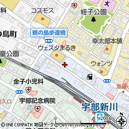 セブンイレブン宇部若松町店周辺の地図