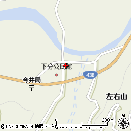 徳島県名西郡神山町下分今井109周辺の地図