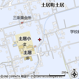 愛媛県四国中央市土居町土居1594周辺の地図