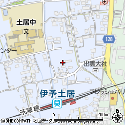 愛媛県四国中央市土居町土居186周辺の地図