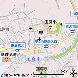 日本イエスキリスト教団由良教会周辺の地図