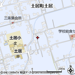 愛媛県四国中央市土居町土居501周辺の地図