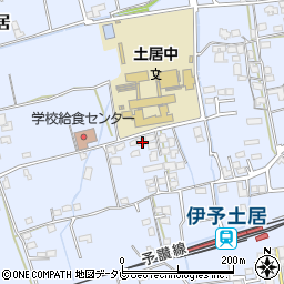 愛媛県四国中央市土居町土居616周辺の地図