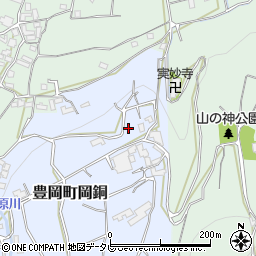 愛媛県四国中央市豊岡町岡銅周辺の地図