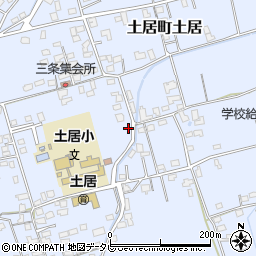 愛媛県四国中央市土居町土居1595周辺の地図
