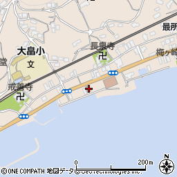 大畠郵便局周辺の地図