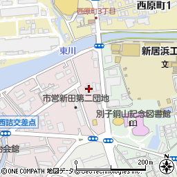 愛媛県新居浜市新田町1丁目1周辺の地図