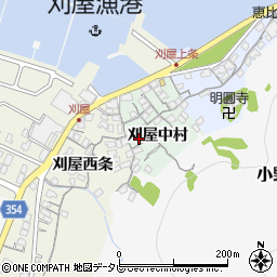 山口県山陽小野田市刈屋中村1916周辺の地図