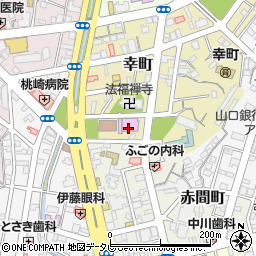 下関市勤労福祉会館体育館周辺の地図