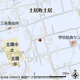 愛媛県四国中央市土居町土居502周辺の地図